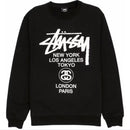 Crewneck Stussy World Tour Black
