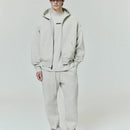 Moletom Fear of God Essentials Classic Fleece Zip-Up Heather Stone