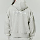 Moletom Fear of God Essentials Classic Fleece Zip-Up Heather Stone