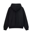 Moletom Aberto Stussy Stock Logo Zip Black